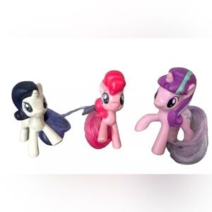 My Little Pony 3” McDonald’s Toys: Rarity, Pinkie Pie & Starlight Glimmer